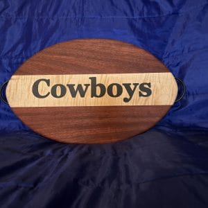 Cowboys Football Shaped Charcuterie Board