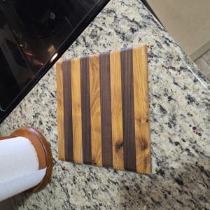 Osage Orange and Walnut Cutting Board