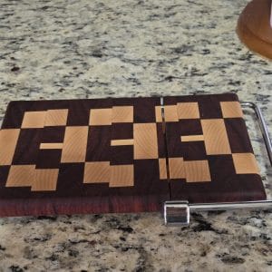 End Grain Maple and Padauk Cheese Slicer