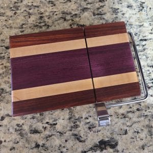 Purple Heart Cheese Slicer